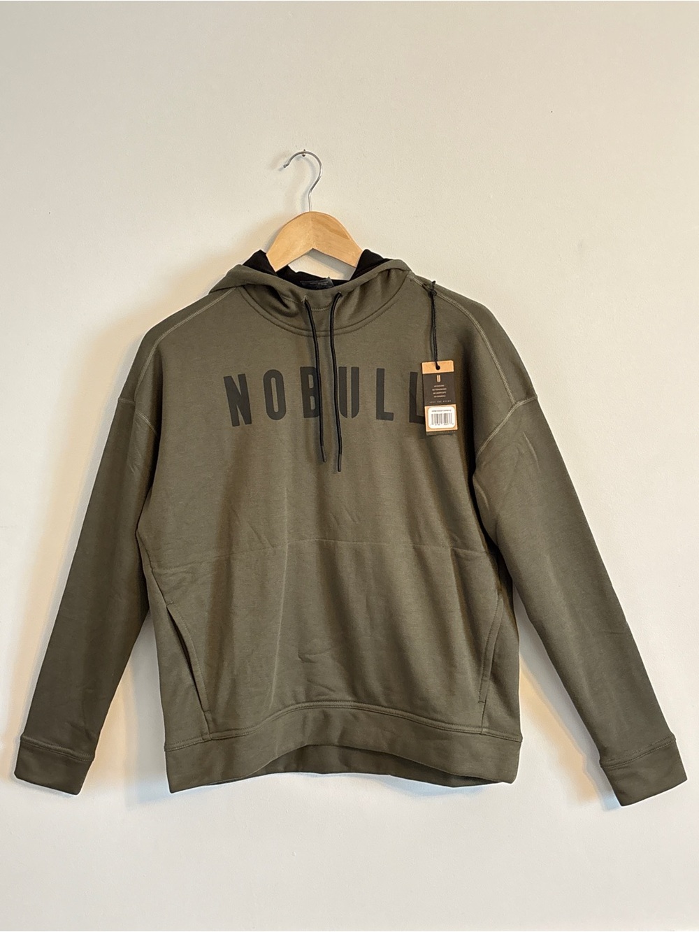 NoBull  Army Green Top Women Training Athletic Hoodie Sweatshirt Size Small New